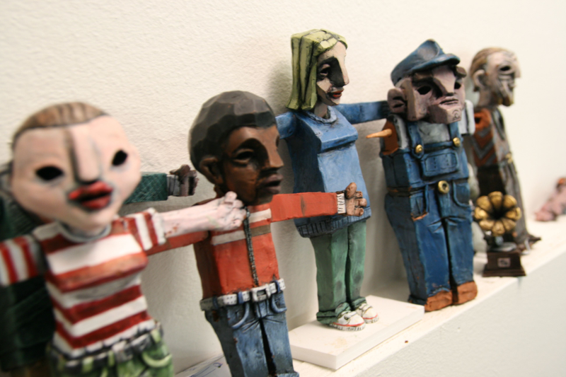 Clay character models from The Dream Machine.